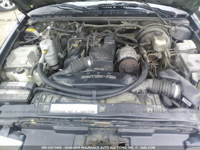 1GCCS14571K102842 - 2001 CHEVROLET S TRUCK S10 BLACK photo 10