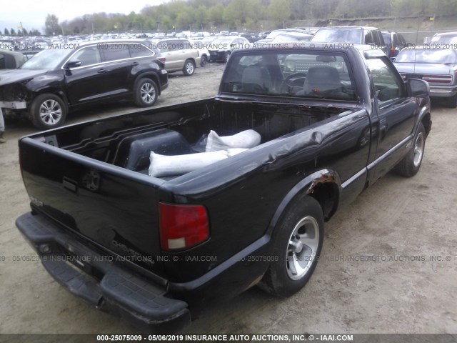 1GCCS14571K102842 - 2001 CHEVROLET S TRUCK S10 BLACK photo 4