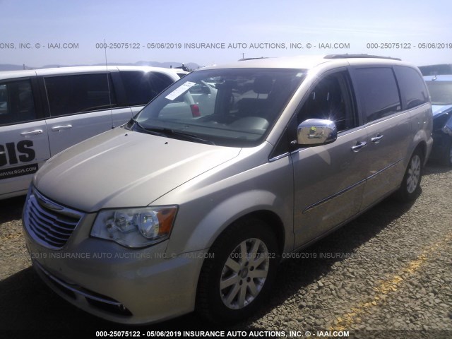 2C4RC1CG5CR301404 - 2012 CHRYSLER TOWN & COUNTRY  GOLD photo 2