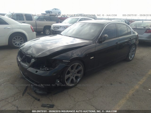 WBAVB33546KS38968 - 2006 BMW 330 I BLACK photo 2