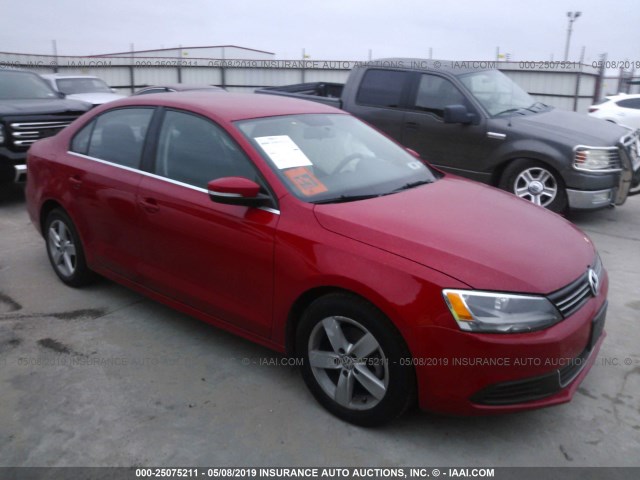 3VWLL7AJ4DM375412 - 2013 VOLKSWAGEN JETTA TDI RED photo 1