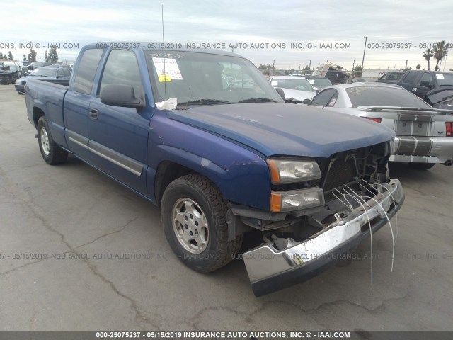 2GCEC19V141129439 - 2004 CHEVROLET SILVERADO C1500 BLUE photo 1