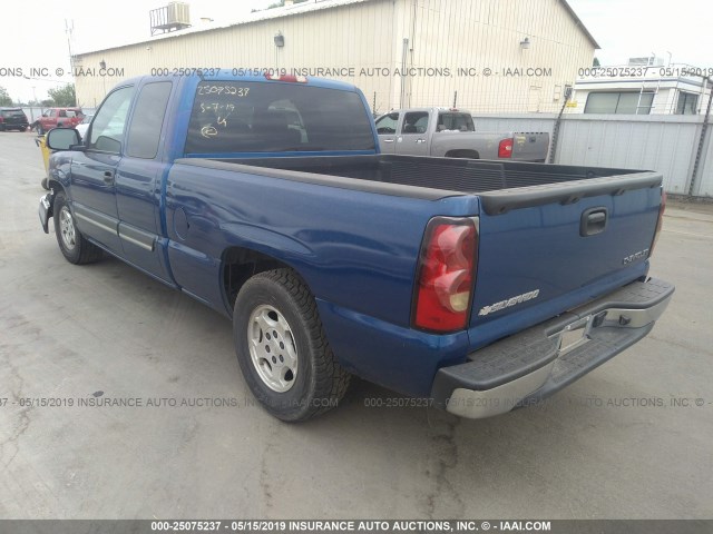 2GCEC19V141129439 - 2004 CHEVROLET SILVERADO C1500 BLUE photo 3