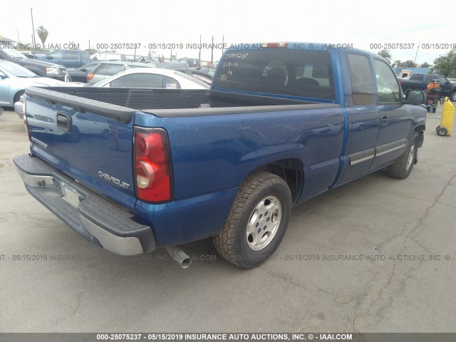 2GCEC19V141129439 - 2004 CHEVROLET SILVERADO C1500 BLUE photo 4