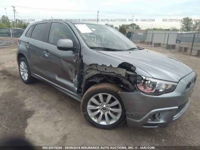 JA4AP4AU9BZ005988 - 2011 MITSUBISHI OUTLANDER SPORT SE GRAY photo 1