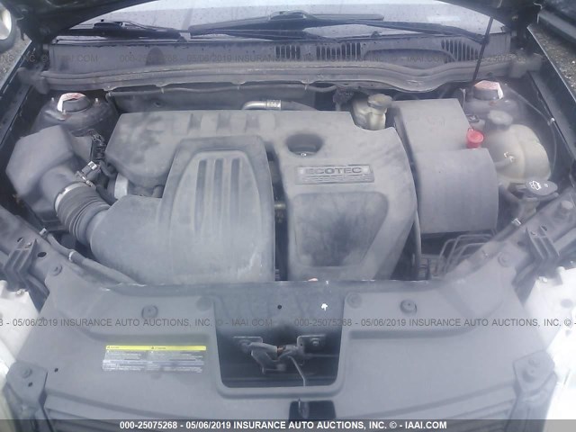 1G1AT58H497182107 - 2009 CHEVROLET COBALT LT BLACK photo 10