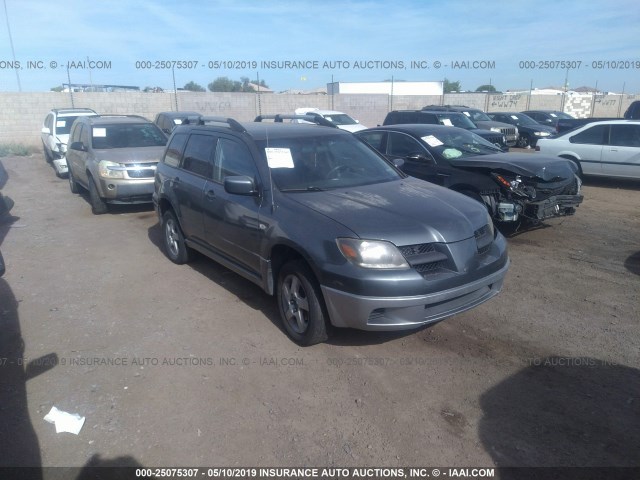 JA4LX41F64U048582 - 2004 MITSUBISHI OUTLANDER XLS GRAY photo 1