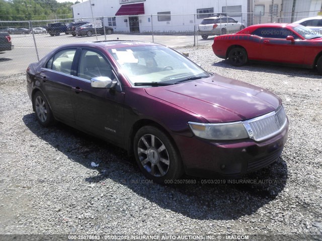 3LNHM261X6R600922 - 2006 LINCOLN ZEPHYR BURGUNDY photo 1