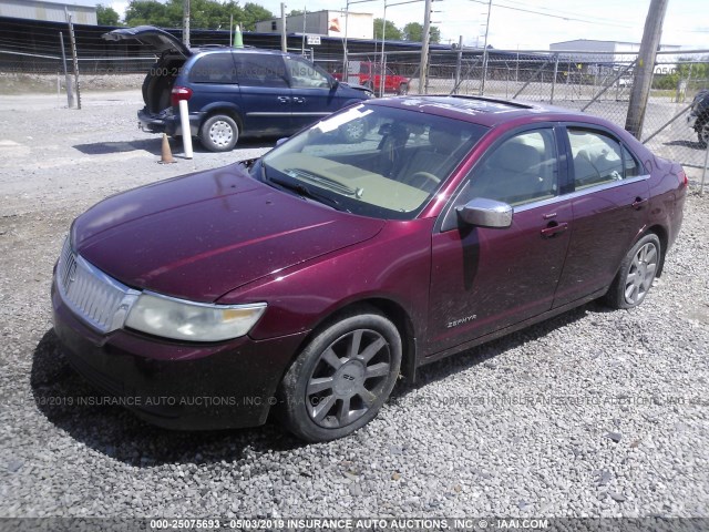 3LNHM261X6R600922 - 2006 LINCOLN ZEPHYR BURGUNDY photo 2