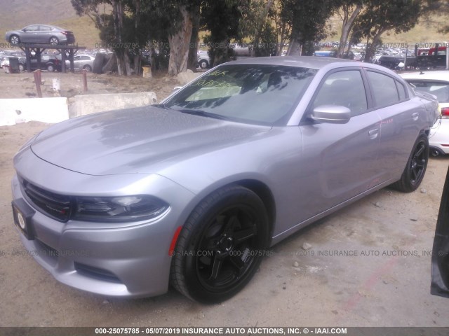 2C3CDXBG0JH187486 - 2018 DODGE CHARGER SXT GRAY photo 2