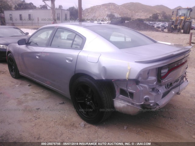 2C3CDXBG0JH187486 - 2018 DODGE CHARGER SXT GRAY photo 3