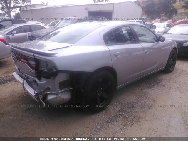 2C3CDXBG0JH187486 - 2018 DODGE CHARGER SXT GRAY photo 4