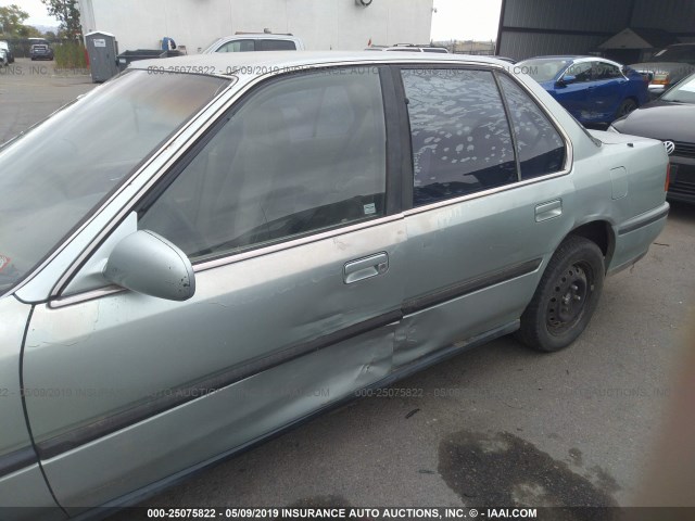 JHMCB7659NC035028 - 1992 HONDA ACCORD LX/EX BLUE photo 6