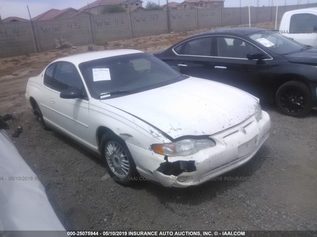 2G1WW12EX19183849 - 2001 CHEVROLET MONTE CARLO LS 白色 照片 1