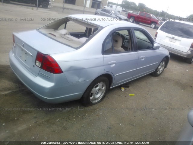 JHMES966X3S026807 - 2003 HONDA CIVIC HYBRID SILVER photo 4