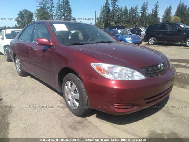 4T1BE32K04U359241 - 2004 TOYOTA CAMRY LE/XLE/SE BURGUNDY photo 1