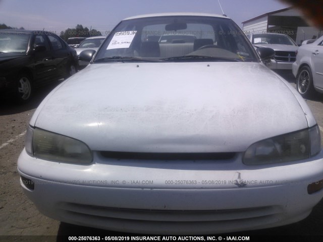 1Y1SK5265TZ046906 - 1996 GEO PRIZM LSI WHITE photo 6