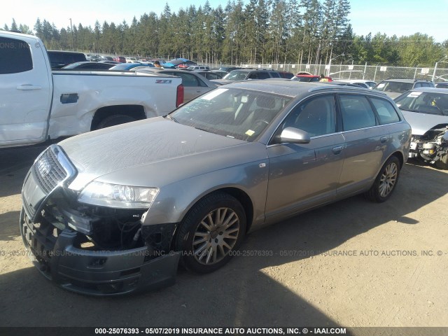 WAUKH74F07N099700 - 2007 AUDI A6 AVANT QUATTRO SILVER photo 2