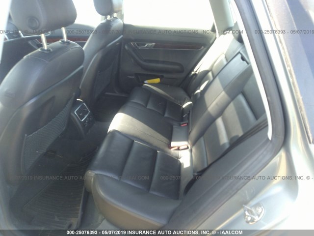 WAUKH74F07N099700 - 2007 AUDI A6 AVANT QUATTRO SILVER photo 8