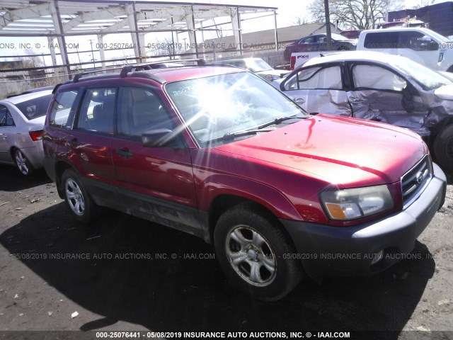 JF1SG63654H716008 - 2004 SUBARU FORESTER 2.5X RED photo 1