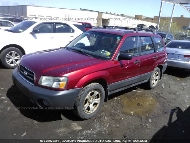 JF1SG63654H716008 - 2004 SUBARU FORESTER 2.5X RED photo 2