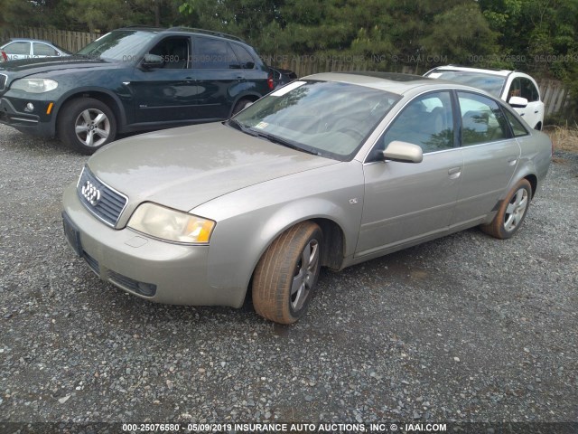 WAULT64B52N037518 - 2002 AUDI A6 3.0 QUATTRO Champagne photo 2