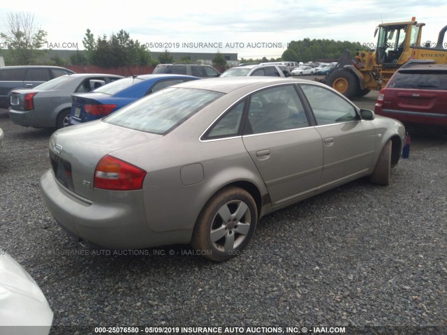 WAULT64B52N037518 - 2002 AUDI A6 3.0 QUATTRO Champagne photo 4