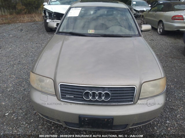 WAULT64B52N037518 - 2002 AUDI A6 3.0 QUATTRO Champagne photo 6