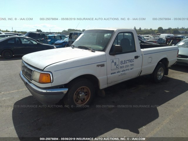 1FTCR10A3VPA91555 - 1997 FORD RANGER WHITE photo 2