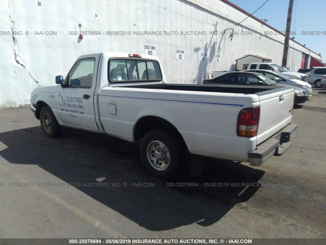 1FTCR10A3VPA91555 - 1997 FORD RANGER WHITE photo 3