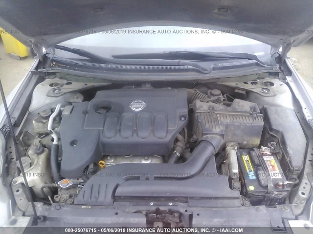 1N4AL21E67N486561 - 2007 NISSAN ALTIMA 2.5/2.5S SILVER photo 10