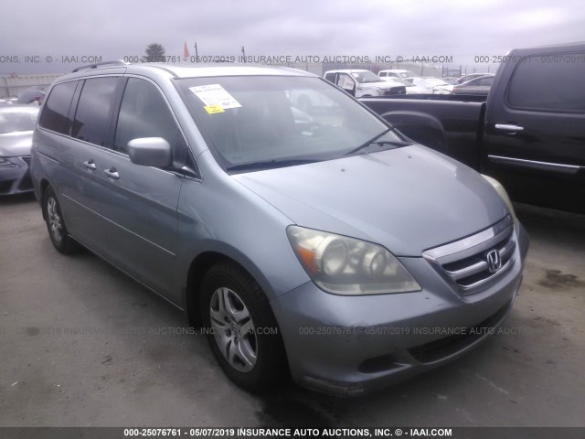 5FNRL38636B028670 - 2006 HONDA ODYSSEY EXL Light Blue photo 1