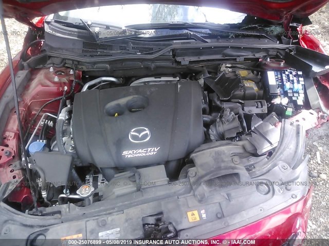 JM1GJ1W57F1179094 - 2015 MAZDA 6 GRAND TOURING RED photo 10