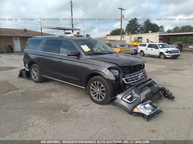 1FMJK1KT7JEA23223 - 2018 FORD EXPEDITION MAX LIMITED GRAY photo 1