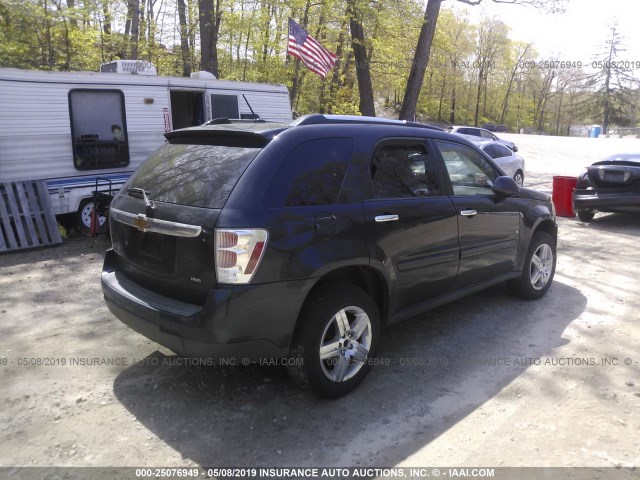 2CNDL83F886294074 - 2008 CHEVROLET EQUINOX LTZ შავი ფოტო 4