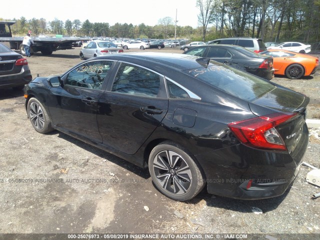 2HGFC1F77HH658144 - 2017 HONDA CIVIC EXL BLACK photo 3