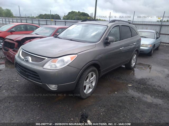 KM8NU13CX8U053696 - 2008 HYUNDAI VERACRUZ GLS/SE/LIMITED Dark Brown photo 2