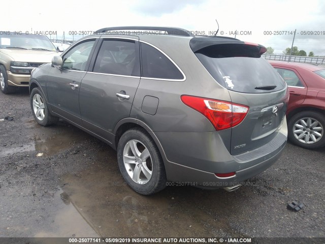 KM8NU13CX8U053696 - 2008 HYUNDAI VERACRUZ GLS/SE/LIMITED Dark Brown photo 3