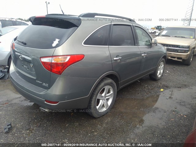 KM8NU13CX8U053696 - 2008 HYUNDAI VERACRUZ GLS/SE/LIMITED Dark Brown photo 4