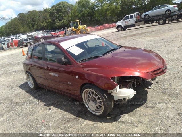 JM1BK343461489272 - 2006 MAZDA 3 HATCHBACK RED photo 1