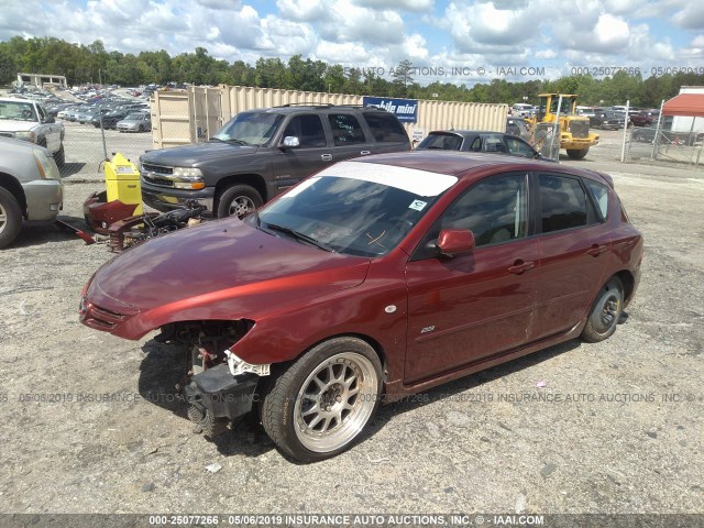 JM1BK343461489272 - 2006 MAZDA 3 HATCHBACK RED photo 2