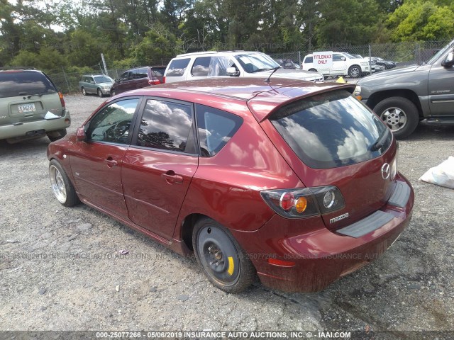 JM1BK343461489272 - 2006 MAZDA 3 HATCHBACK RED photo 3