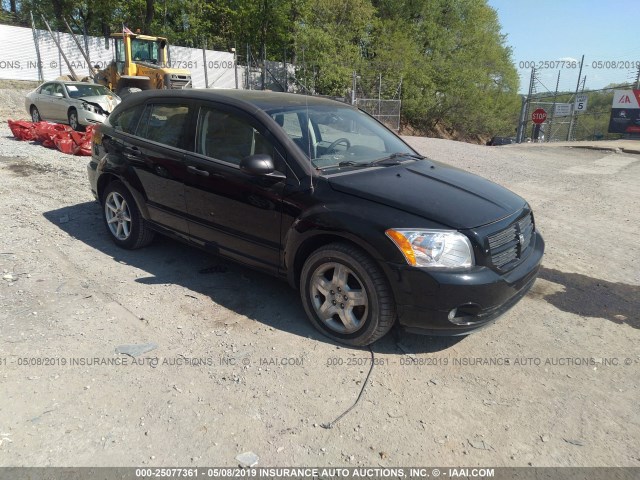 1B3HB48BX7D204691 - 2007 DODGE CALIBER SXT BLACK photo 1