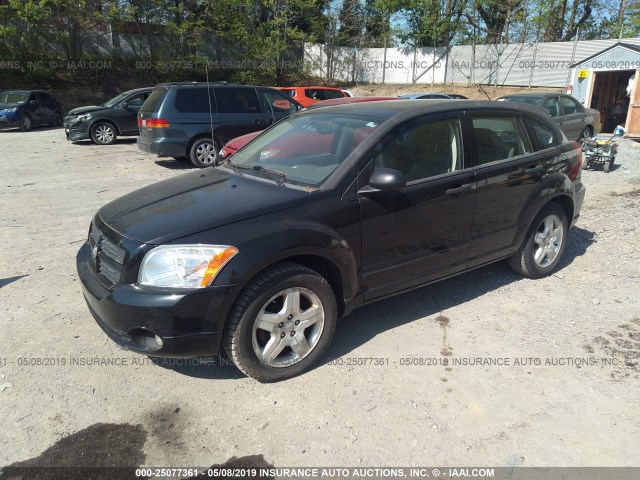 1B3HB48BX7D204691 - 2007 DODGE CALIBER SXT BLACK photo 2