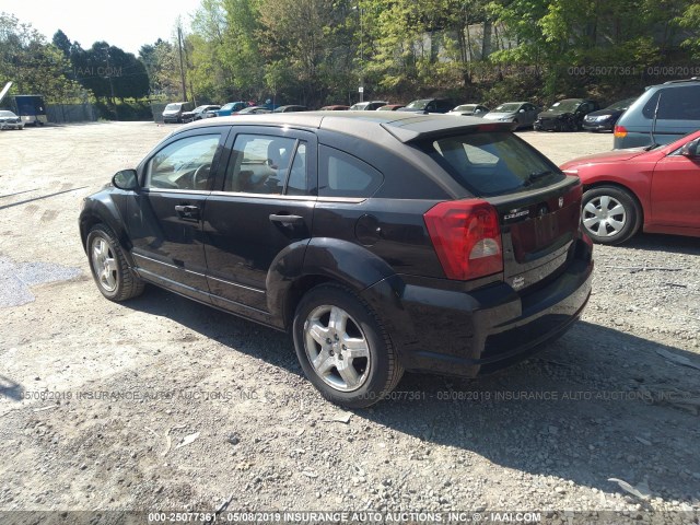 1B3HB48BX7D204691 - 2007 DODGE CALIBER SXT BLACK photo 3