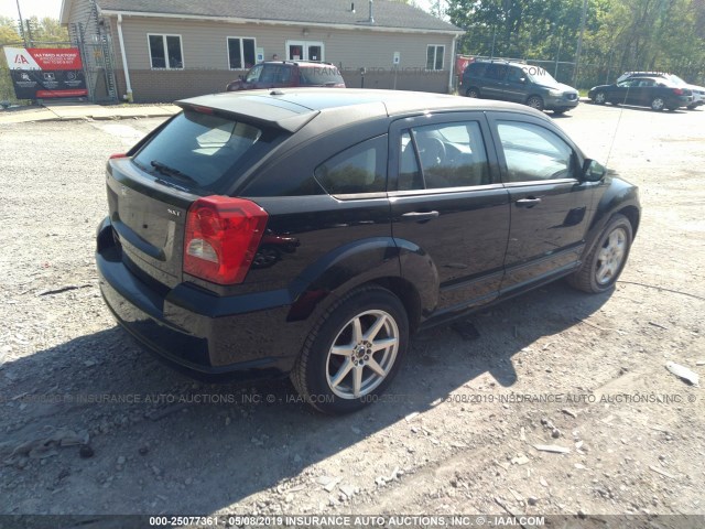 1B3HB48BX7D204691 - 2007 DODGE CALIBER SXT BLACK photo 4