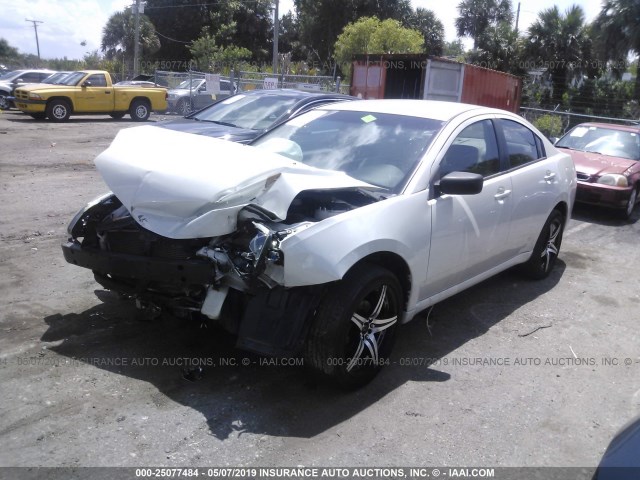 4A3AB56F38E012517 - 2008 MITSUBISHI GALANT ES PREMIUM WHITE photo 2