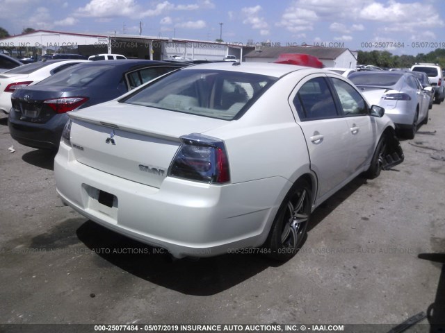 4A3AB56F38E012517 - 2008 MITSUBISHI GALANT ES PREMIUM WHITE photo 4