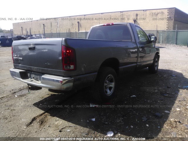 1D7HA16K23J652475 - 2003 DODGE RAM 1500 ST GRAY photo 4