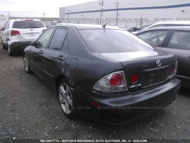 JTHBD182610030368 - 2001 LEXUS IS 300 BLACK photo 3